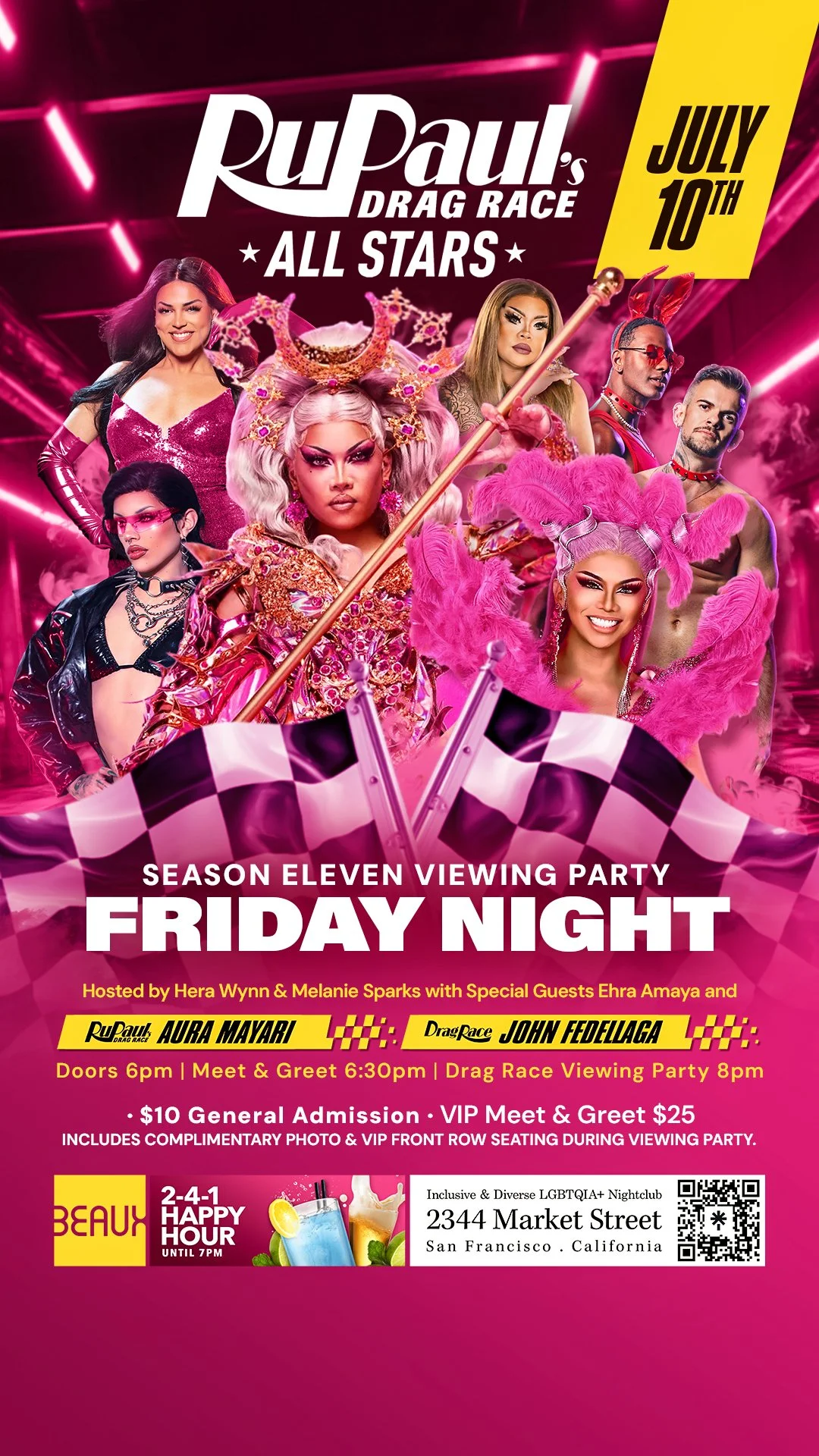 Friday, July 10: AURA MAYARI @ Drag Race Viewing Party Fridays