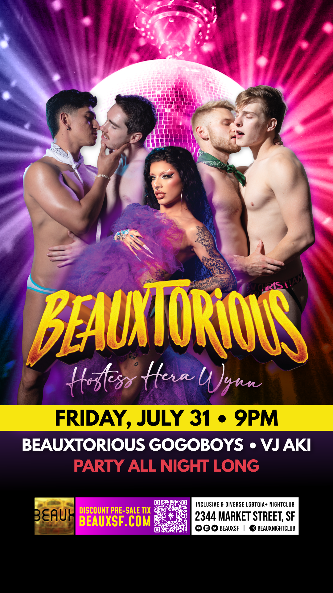 Friday, July 31: BEAUXTORIOUS (GoGo Extravaganza Dance Party)