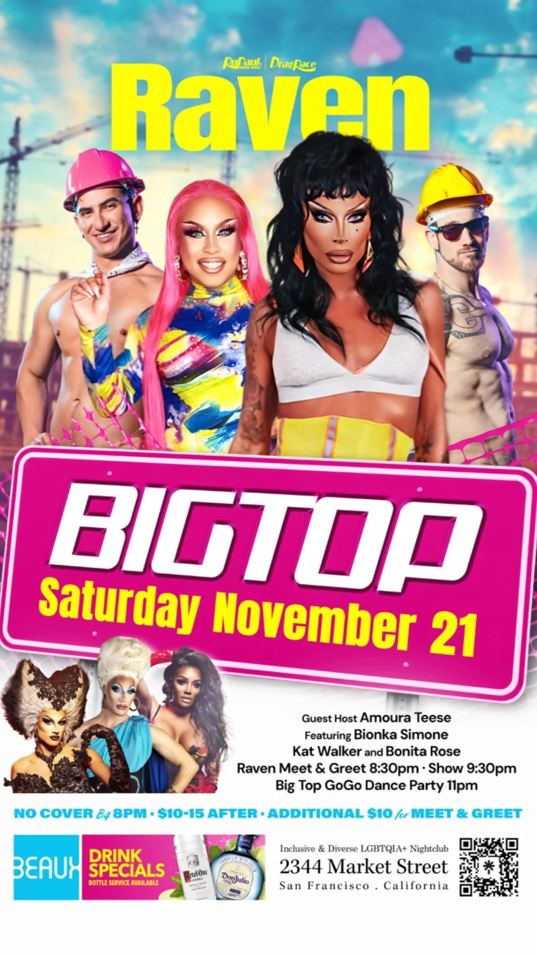 Saturday, November 21: RAVEN @ Big Top Saturdays