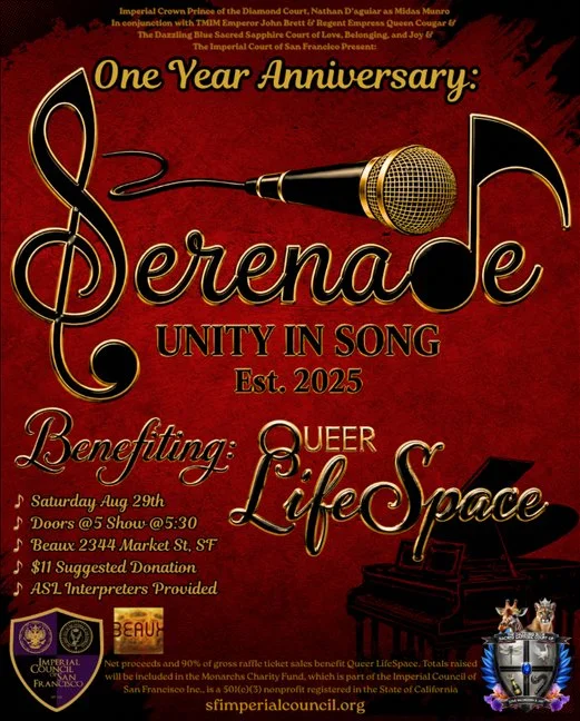 Saturday, August 29: Serenade: Unity in Song (Midday Fundraising Event)
