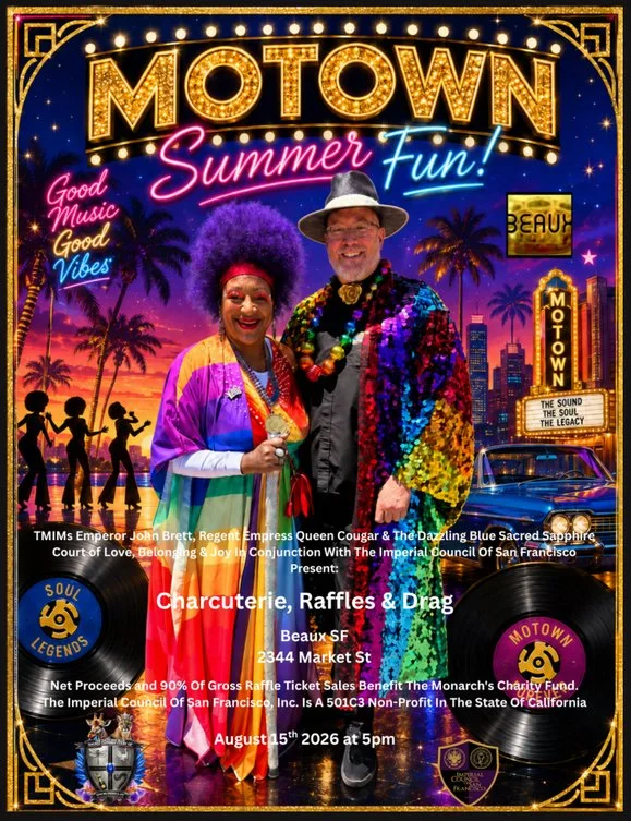 Saturday, August 15: Motown Summer Fun: Charcuterie, Raffles & Drag (Midday Fundraising Event)