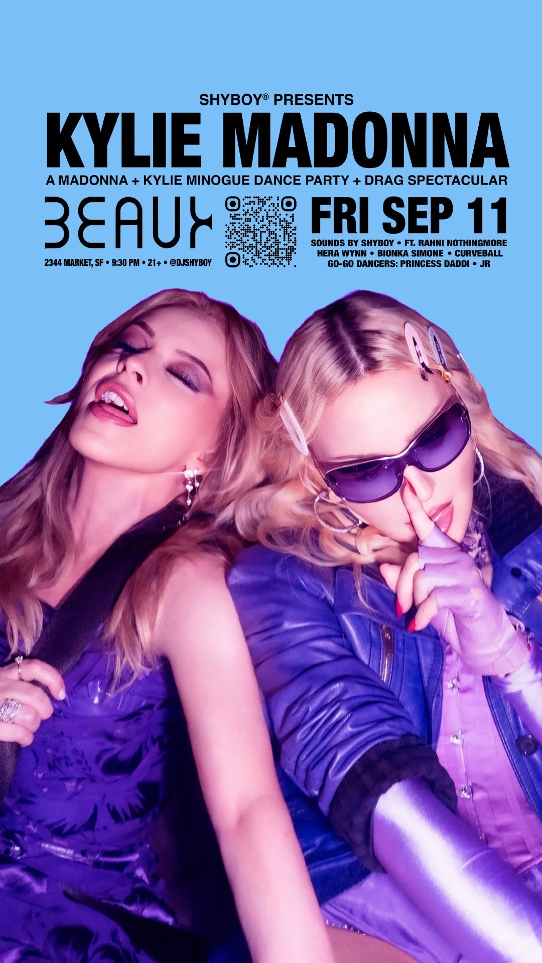 Friday, September 11: KYLIE MADONNA (A Pop Diva Mashup Dance Party)
