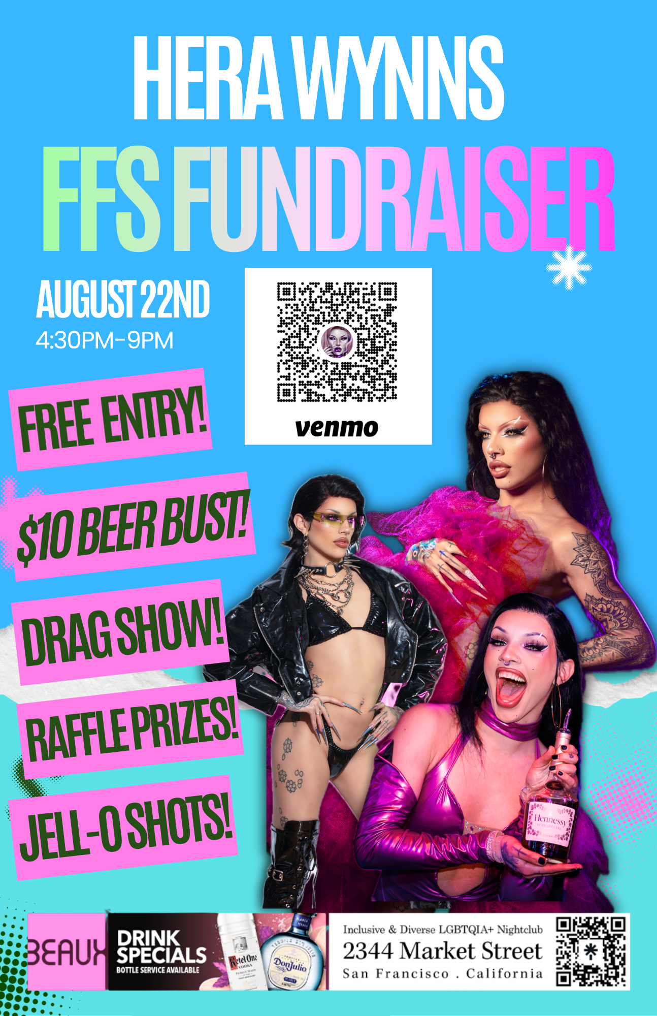 Saturday, August 22: Hera Wynn's FFS Fundraiser Show!