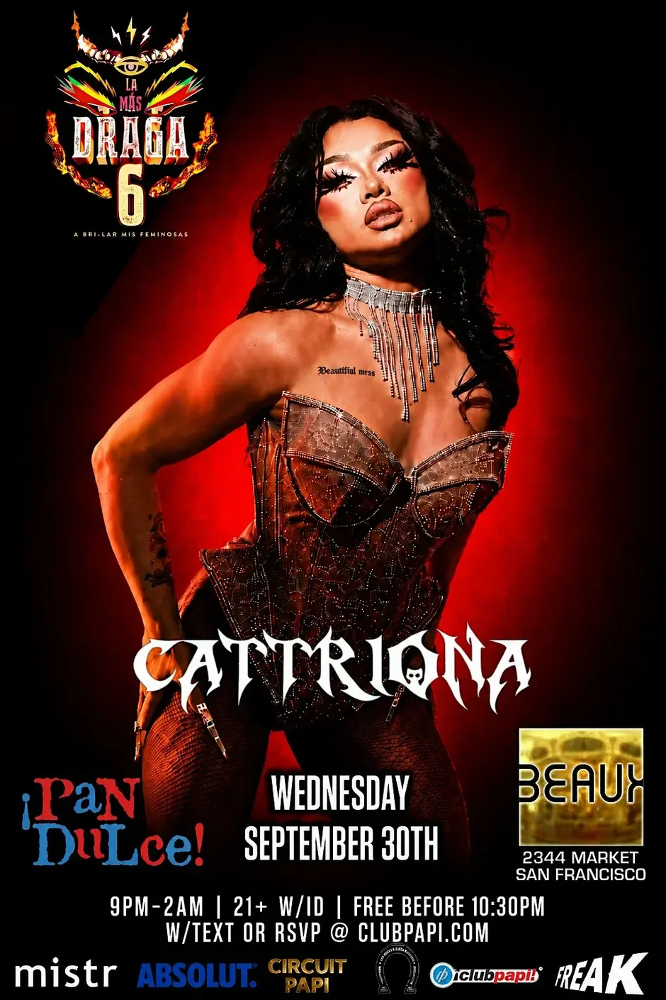 CATTRIONA (La Mas Draga) @ Pan Dulce Wednesdays (Latin Night)