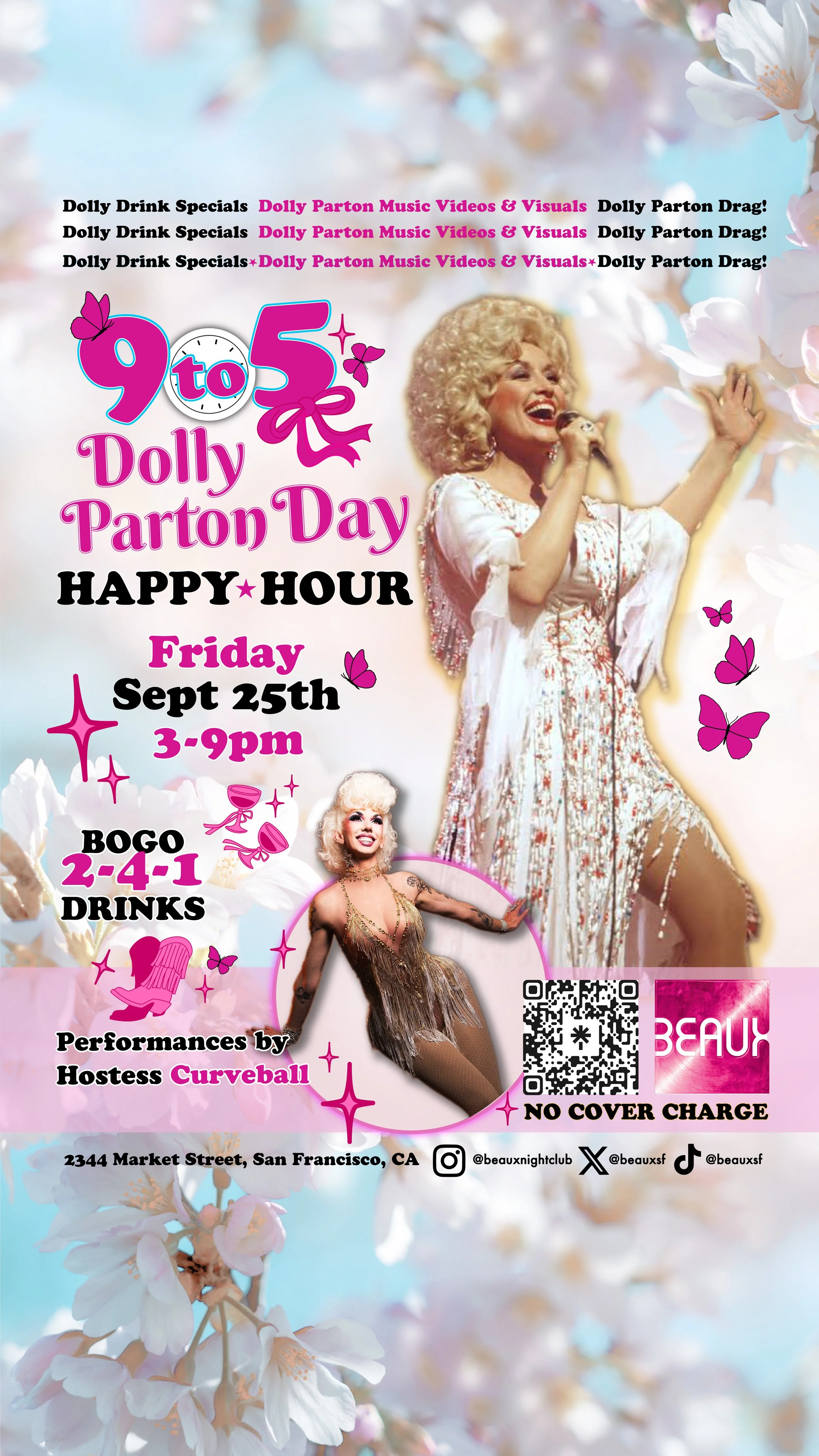 “DOLLY PARTON DAY” HAPPY HOUR! *FOLSOM WEEKEND*