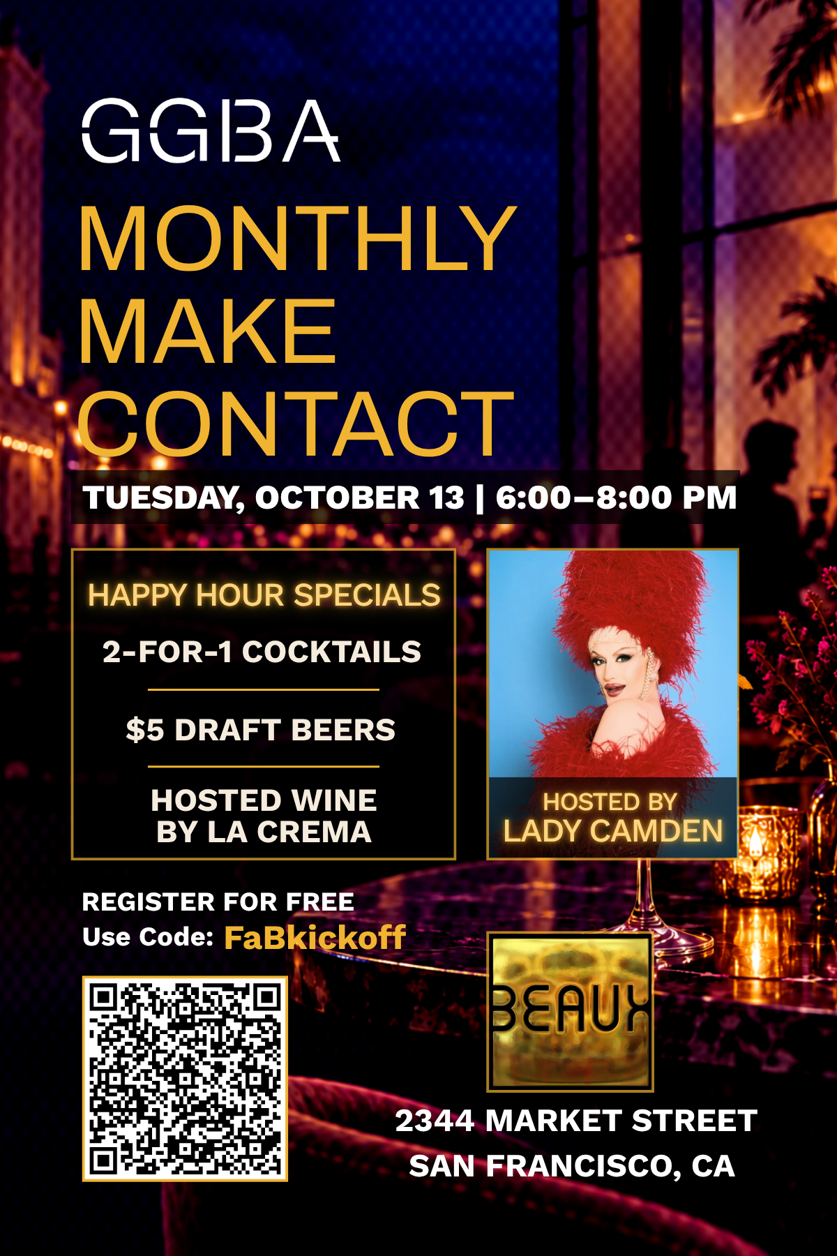 GGBA Monthly Make Contact Happy Hour Mixer