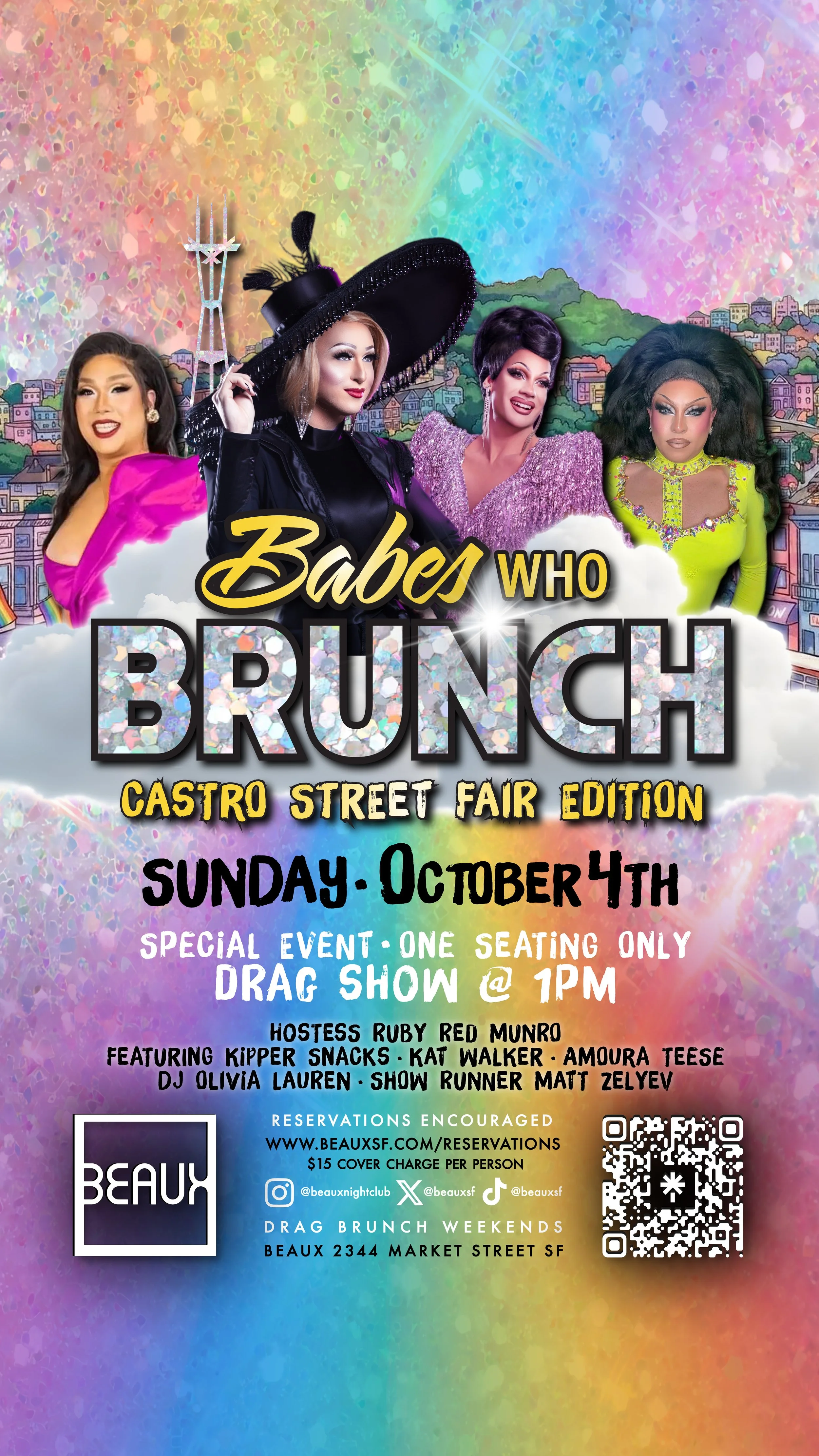 Babes Who Brunch (Drag Brunch: 1 Show Only!) *CASTRO ST FAIR*