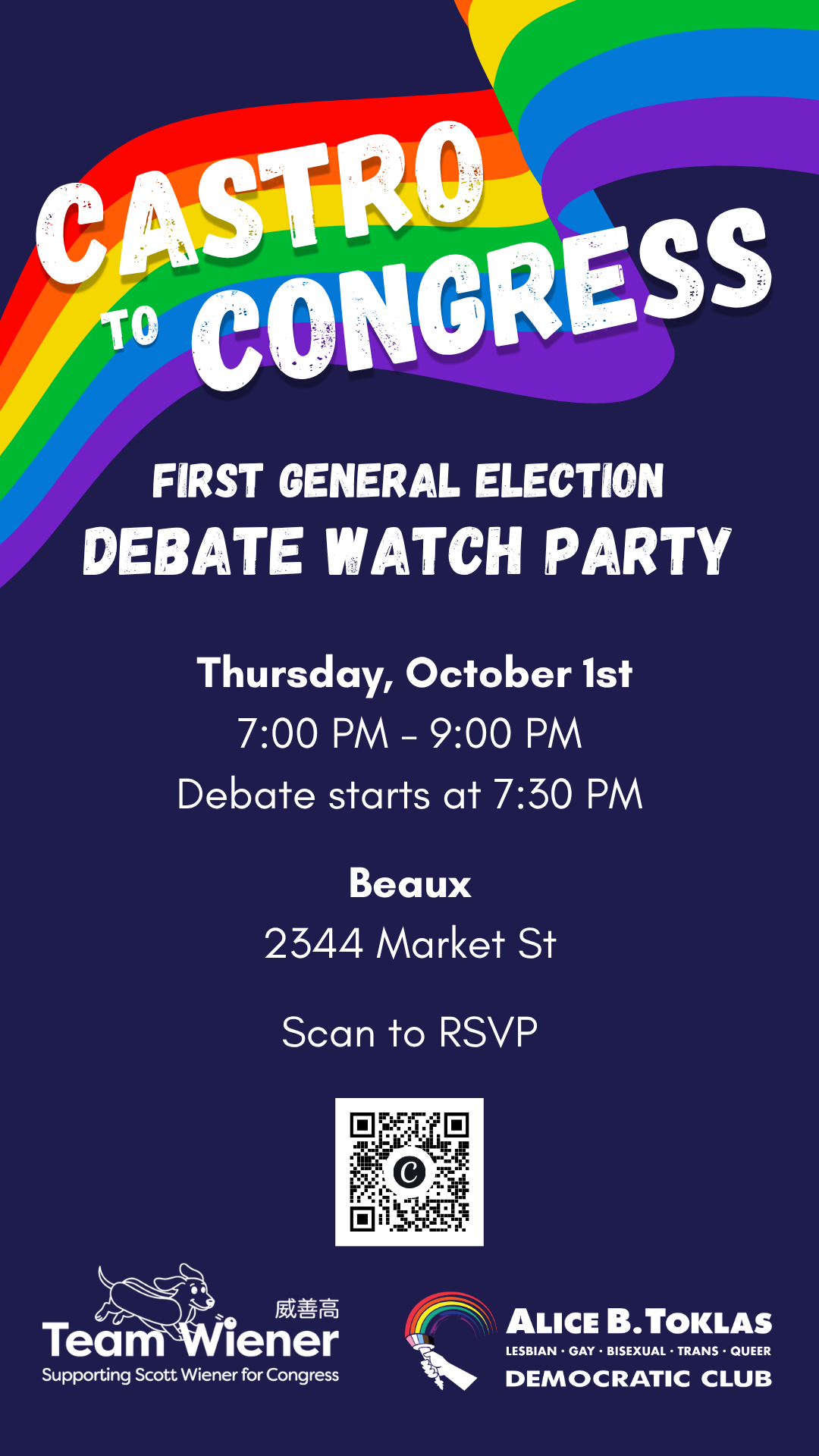 SF Congressional Debate Viewing Party
