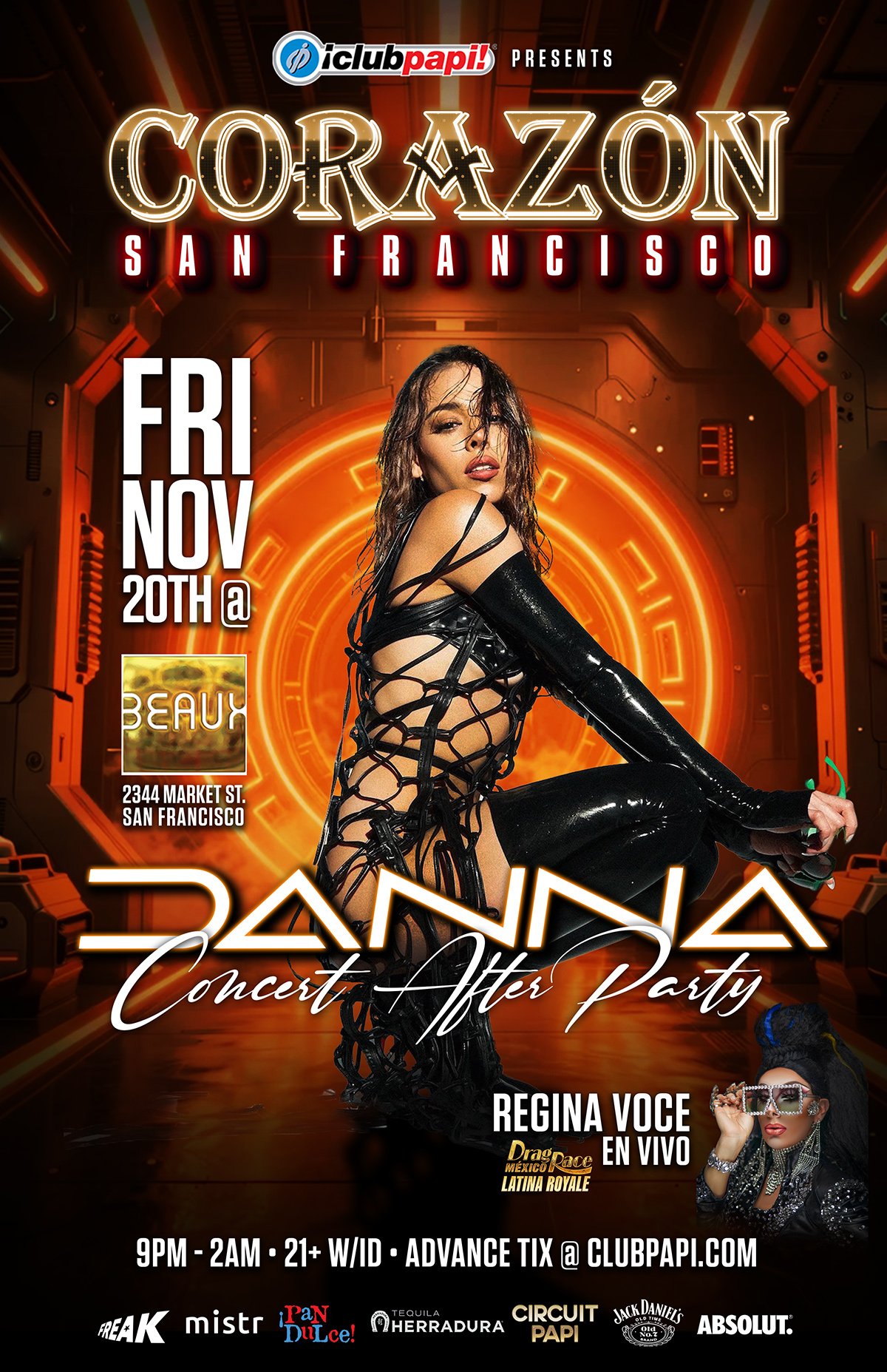 REGINA VOCE (RPDR Mexico) & Danna Concert Afterparty @ Corazón (Latin Night)