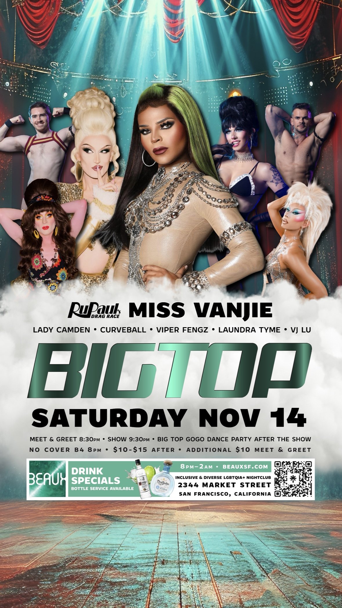 MISS VANJIE & LADY CAMDEN @ Big Top Saturdays