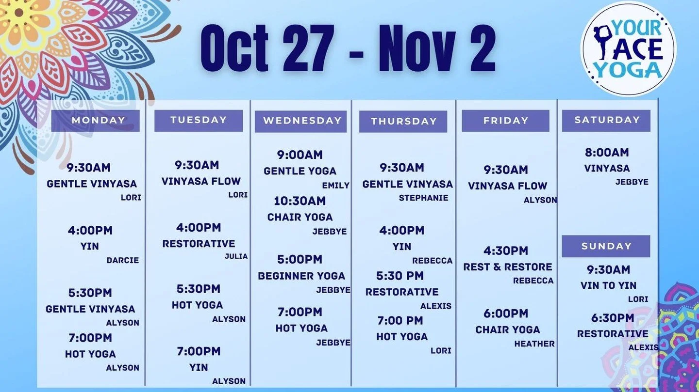 Sometimes the hardest part of practice is just showing up. But once you roll out your mat, breathe, and move, you notice everything begins to shift. 🌿
Join us this week and reconnect with your breath, your body, and your peace.
🧘‍♀️ Your mat is