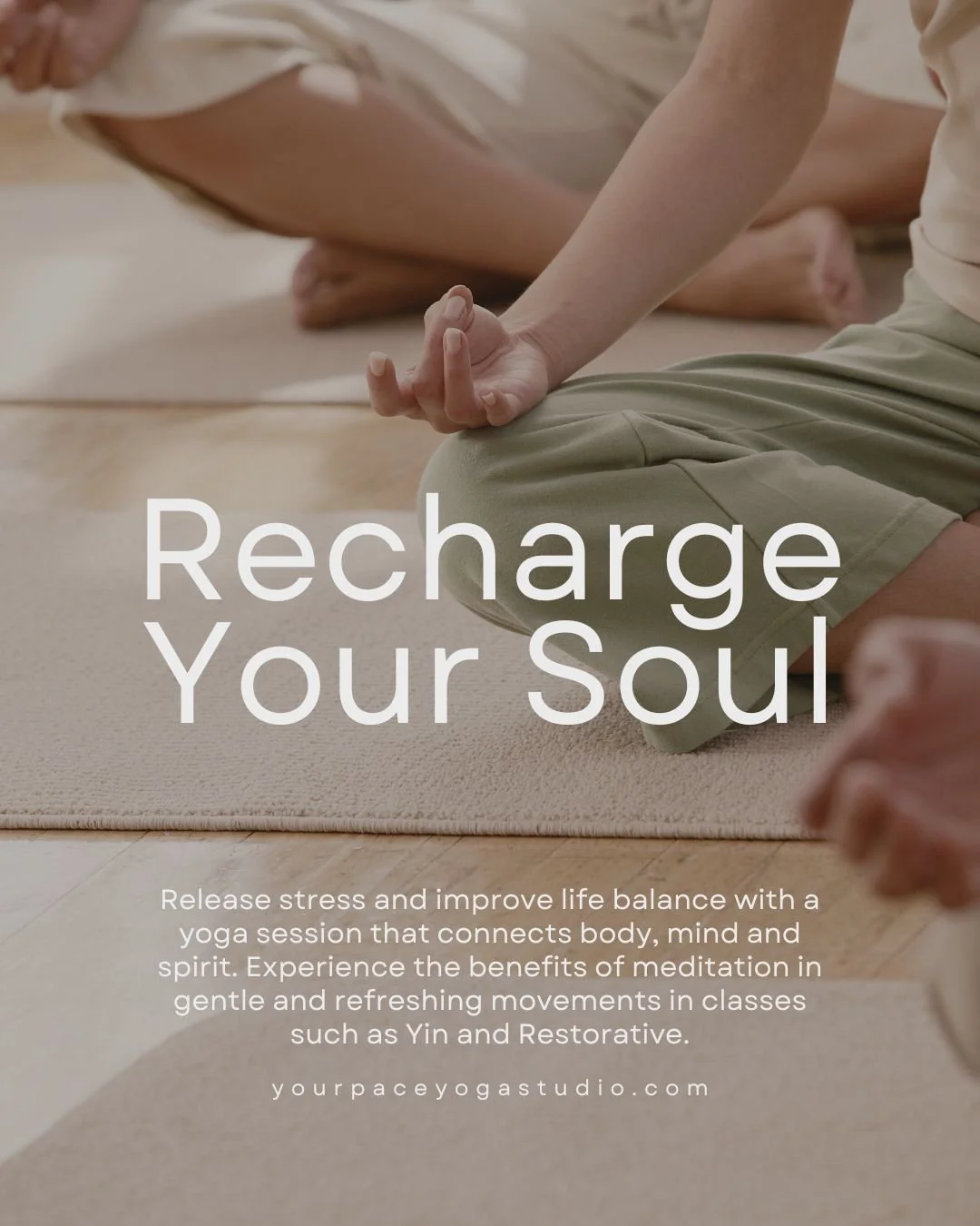 Don’t be afraid to try yoga. It’s not about touching your toes or the perfect pose.
Classes like Yin and Restorative Yoga focus on slowing down, breathing deeply, and moving mindfully. Anyone can do it, regardless of your age, flexibility