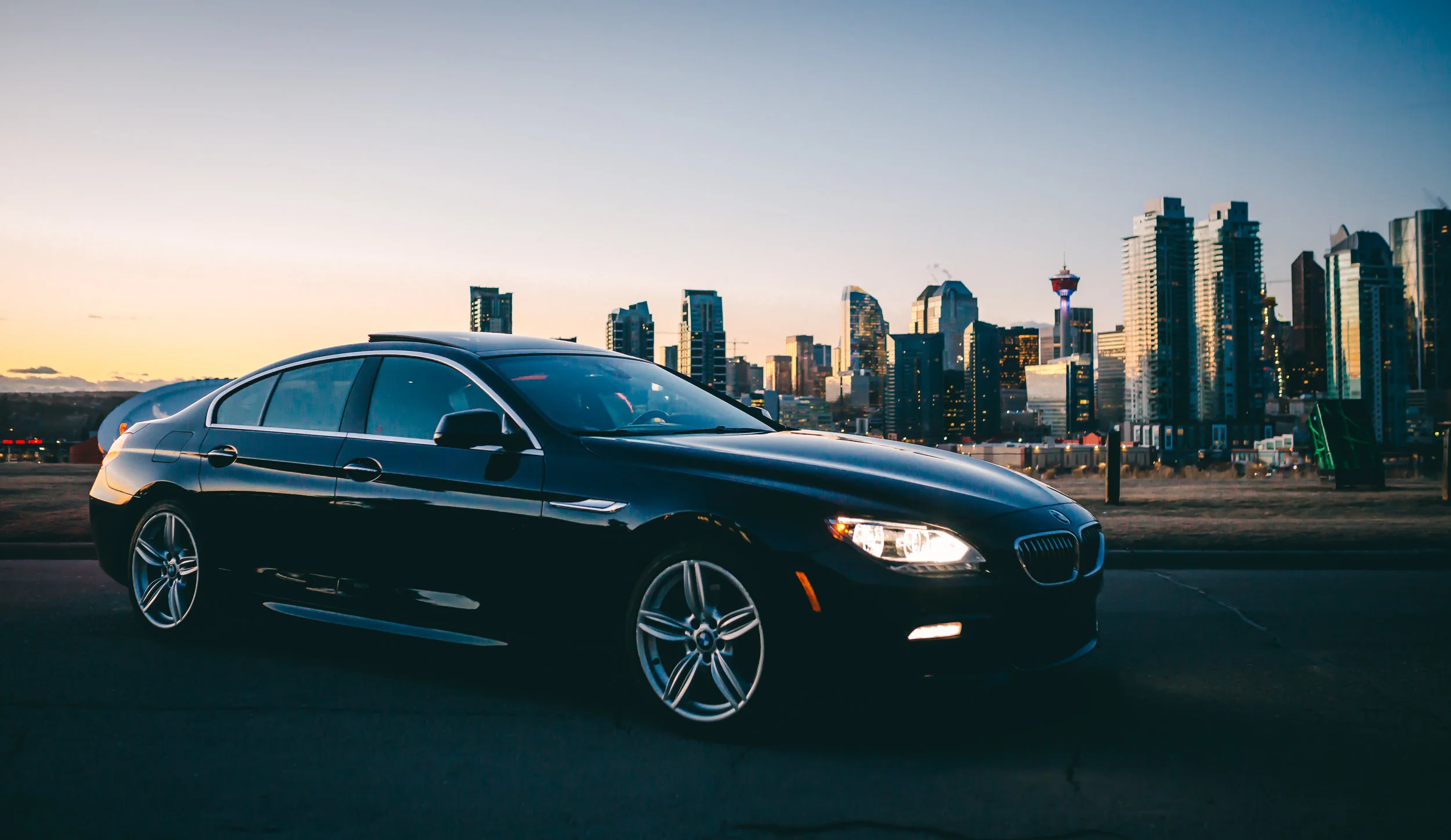 BMW 6-Series at Sunset - Calgary, AB
