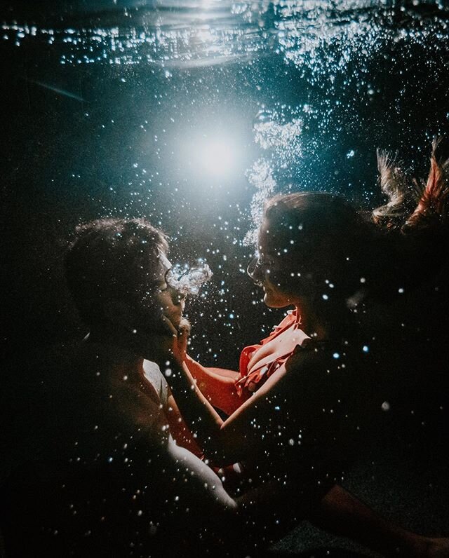 Our first time doing an underwater shoot and we wanted to challenge ourselves to get creative. These were taken at night in a swimming pool, only using the pool light as a light source while trying to figure out the housing. Jonathan and I love to ch