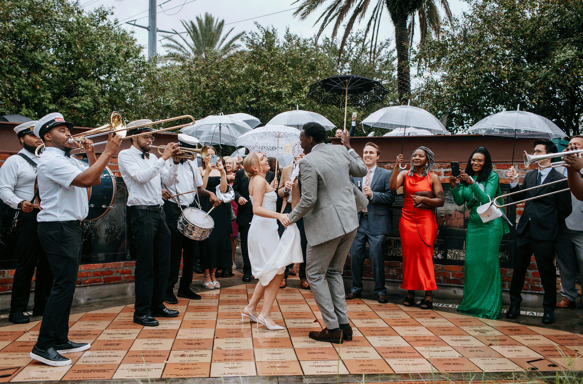 Christa and Parfait's Rainy Wedding Day in New Orleans
