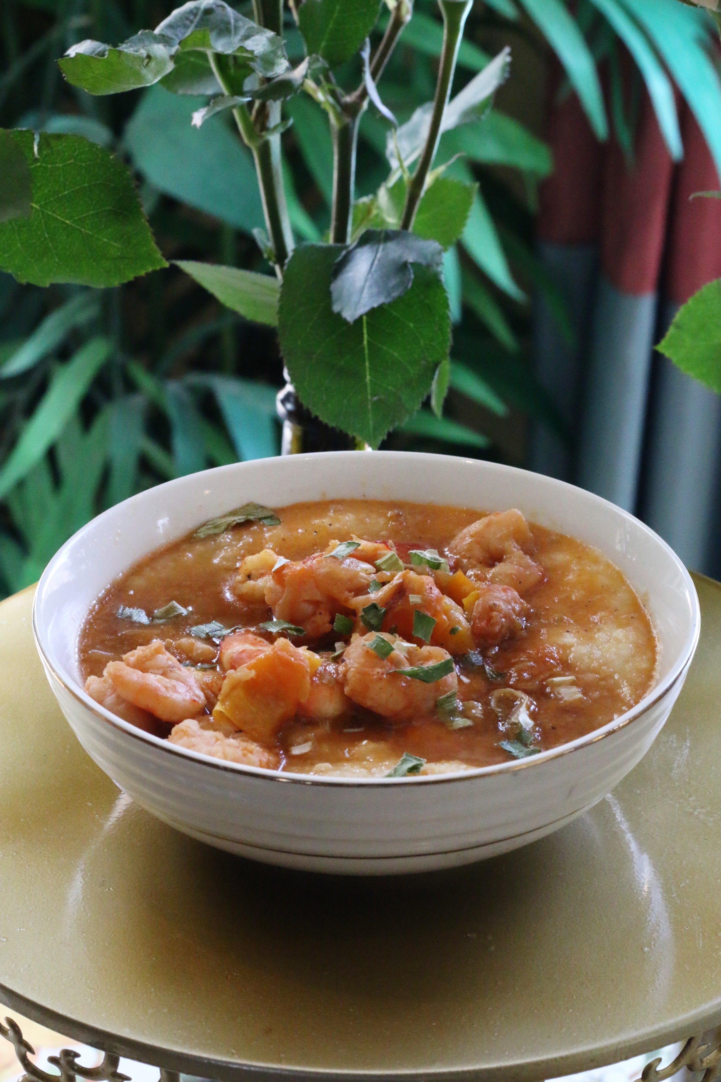 Shrimp Grillade (Creole Shrimp & Grits)