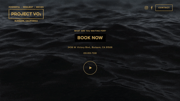 Project VO2 "Splash Page"