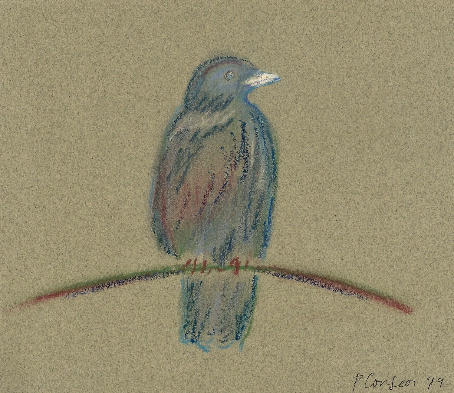 "Lucky" original drawing -- 6.5" x 7.5"