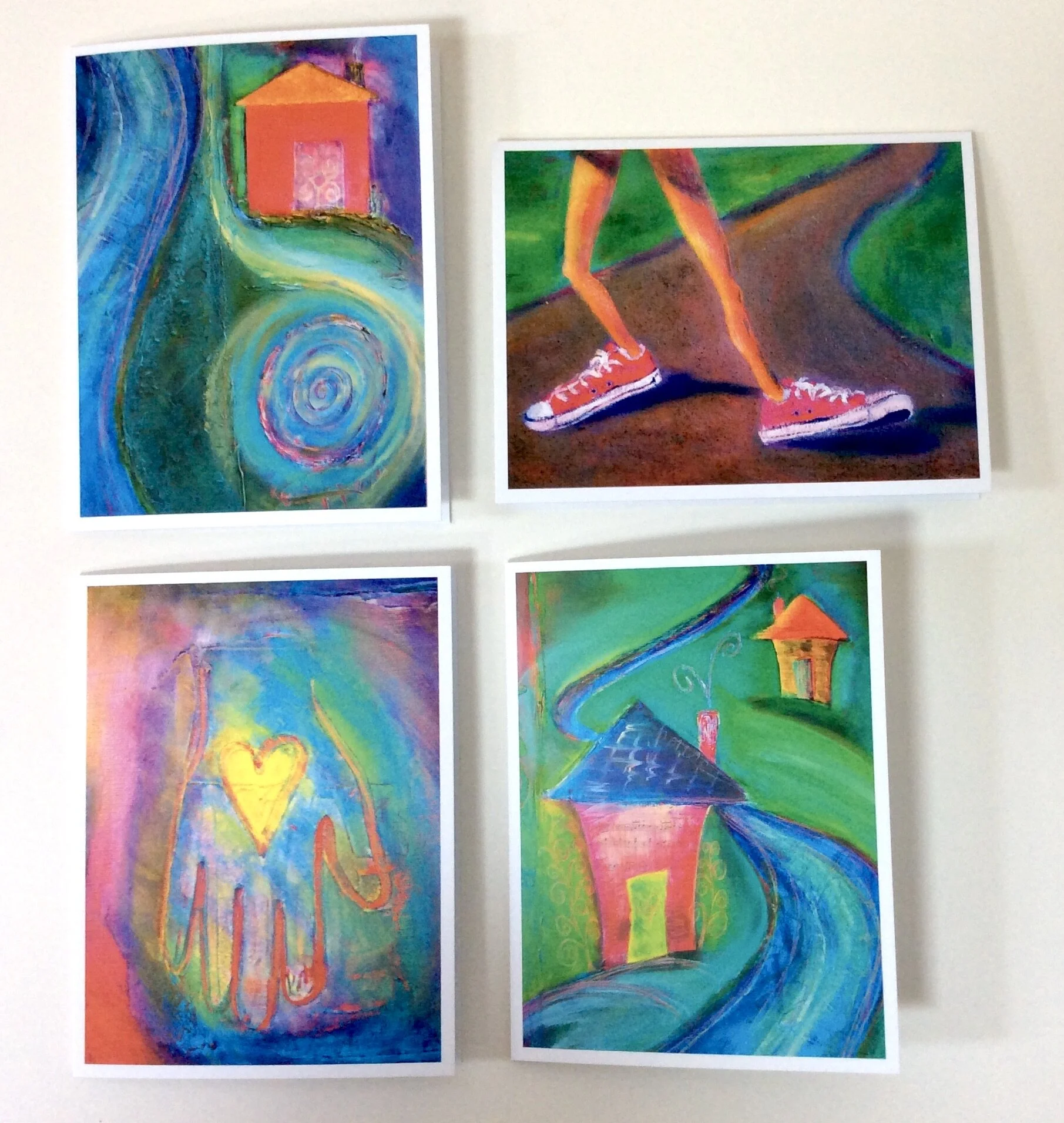 "Neighbors" greeting card set of 4