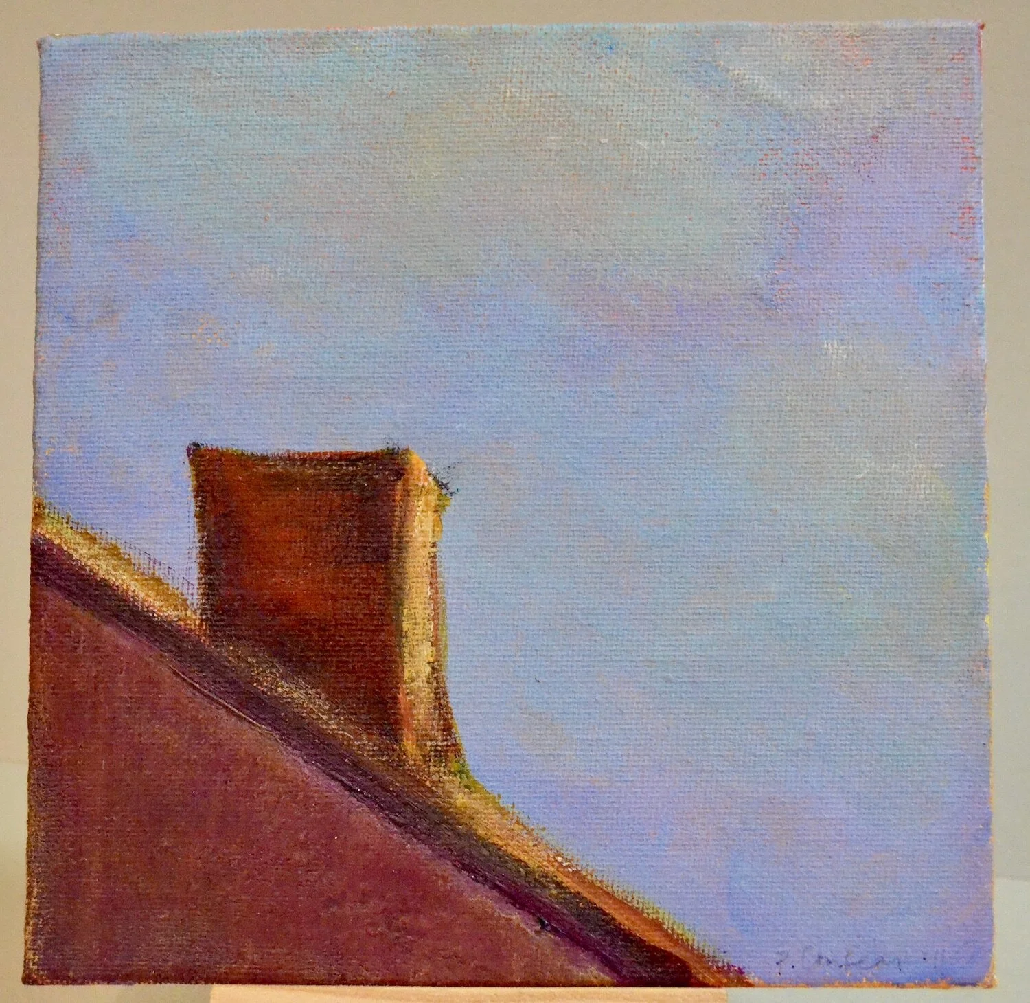 "Late Afternoon" original painting 6" x 6"
