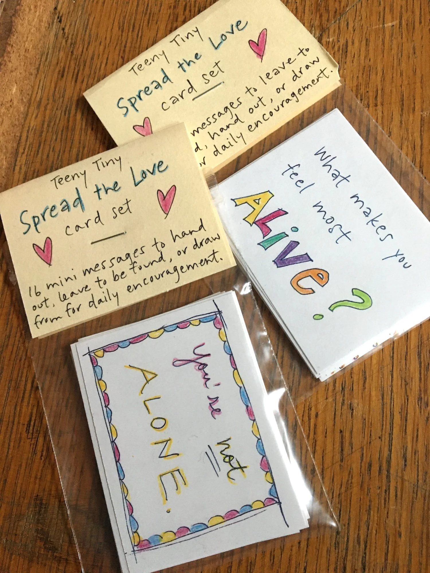 Teeny Tiny "Spread the Love"  Card Set