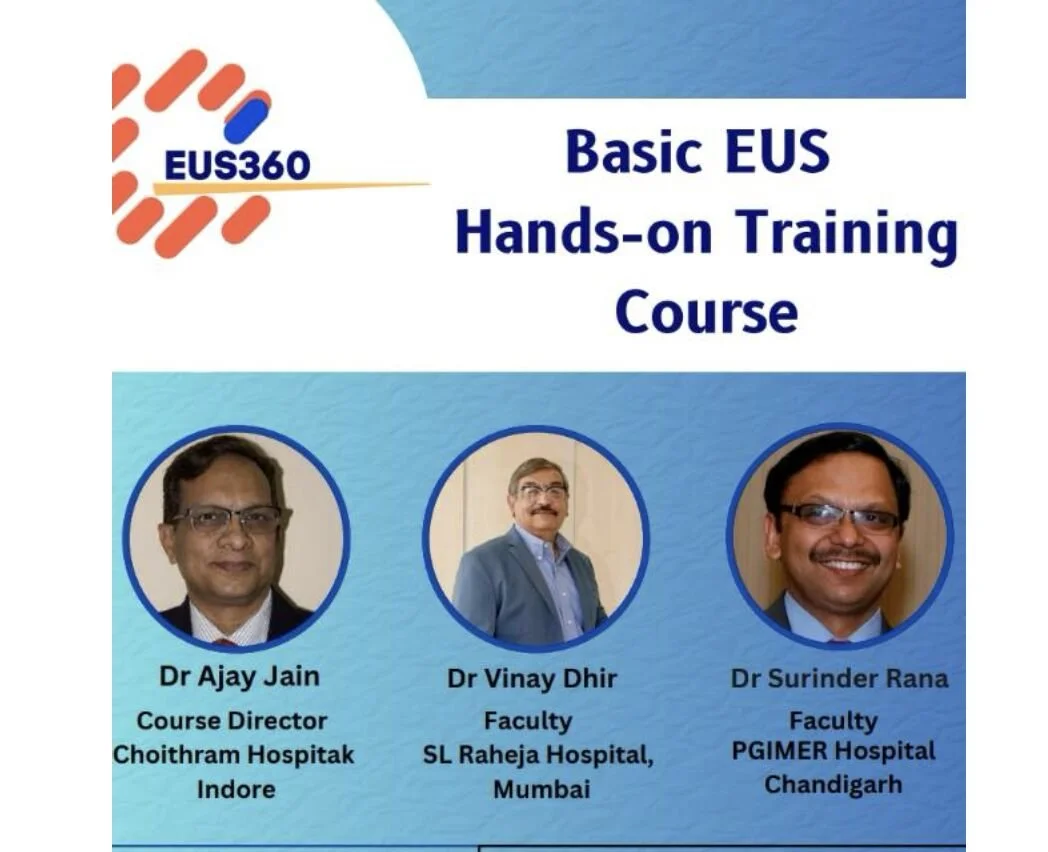 Dr Jain and peers impart hands-on EUS training to 10 young endoscopy enthusiasts 