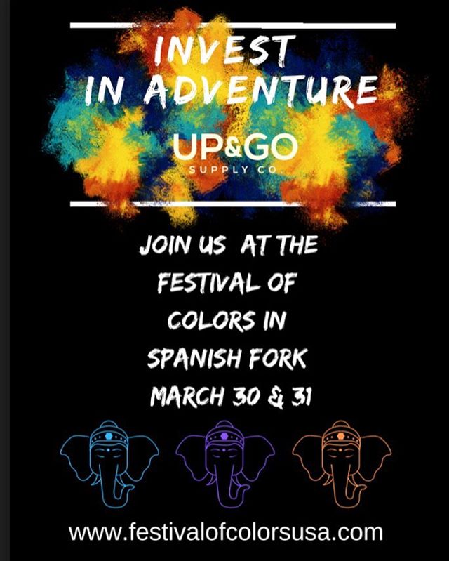 Join us this weekend at the Festival of Colors in Spanish Fork on March 30 &amp; 31. We will have a booth giving away free swag! 😎 
Tag a friend for a chance to win FREE ADMISSION to the Festival. It&rsquo;s gonna get colorful, wear white! 
#investi