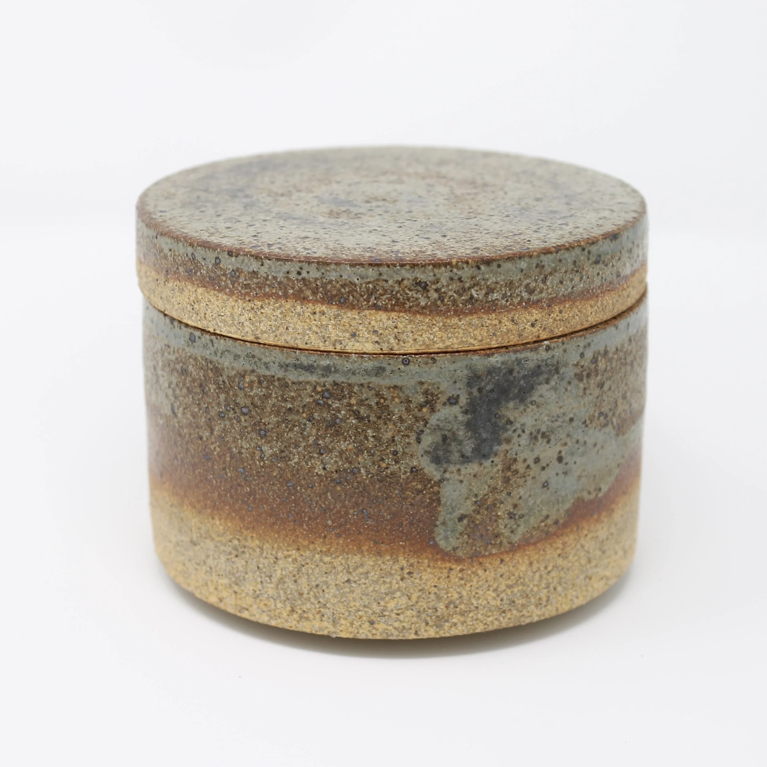 Raw Turquoise cylinder jar