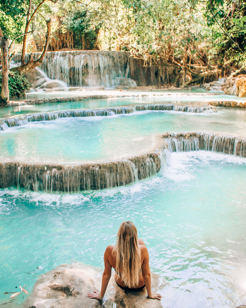 Why you have to visit Kuang Si Falls in Luang Prabang, Laos ASAP! | The  most beautiful place in South East Asia — My Blonde Bucket List