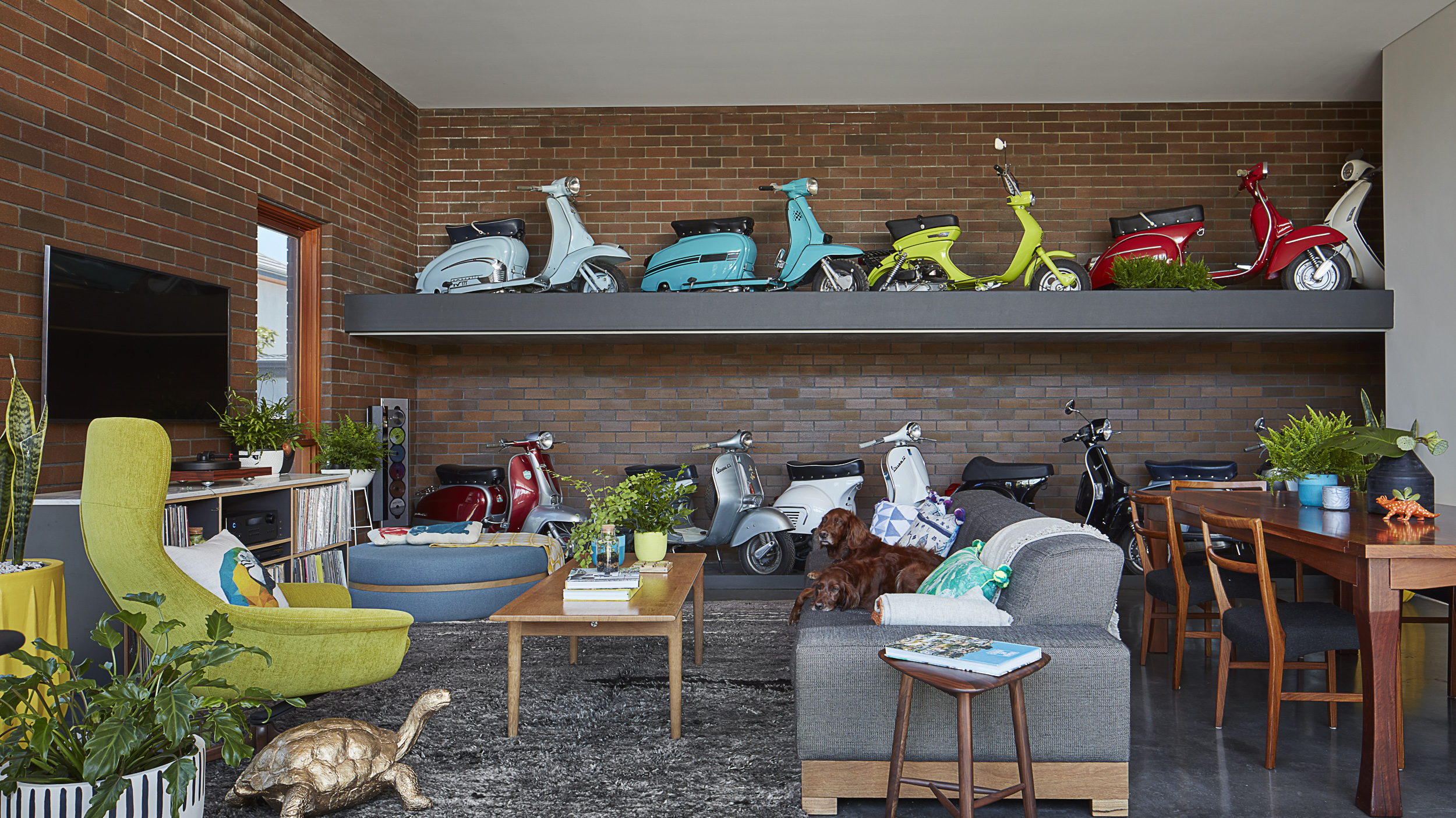 Pennant St. We counted seven Vespas inside the home at our first client meeting. We knew we needed to solve a bigger problem than the simple extension on a period home that was described by our clients. A solution has been developed that allows f