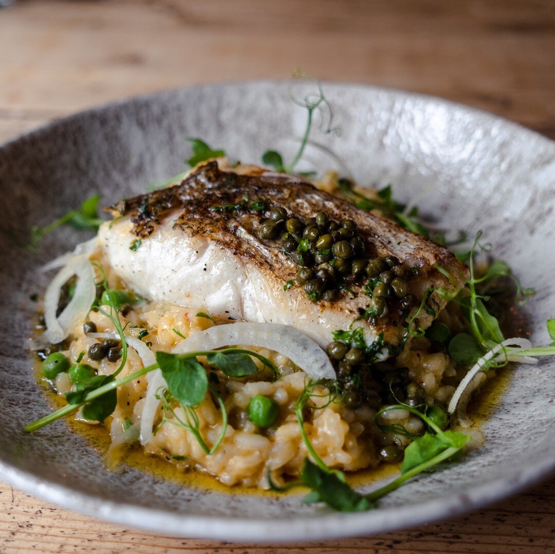 Told you we were pushing on

This weekends fish special 

Hake fillet, mussel &amp; fennel risotto with caper beurre noisette