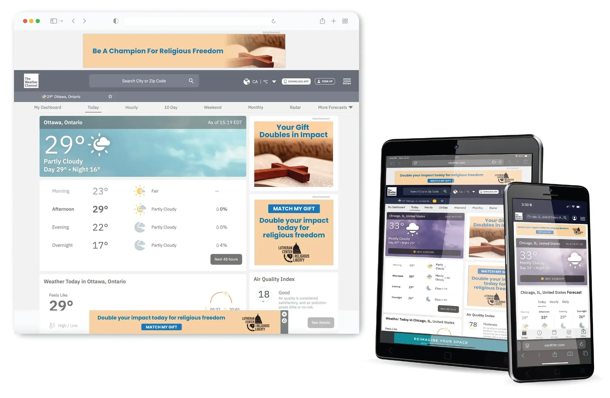 Example of Meyer Partners’ integrated email marketing services for nonprofits