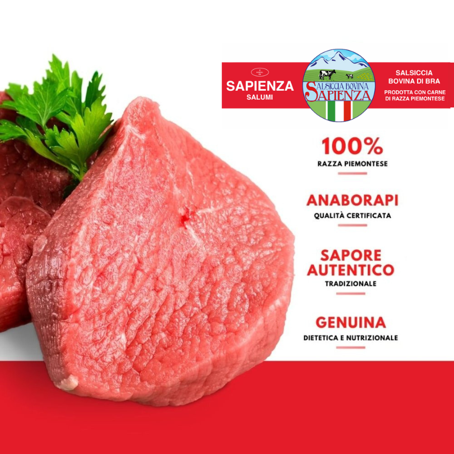 SALUMIFICIO SAPIENZA: SOLO CARNE DI RAZZA PIEMONTESE 