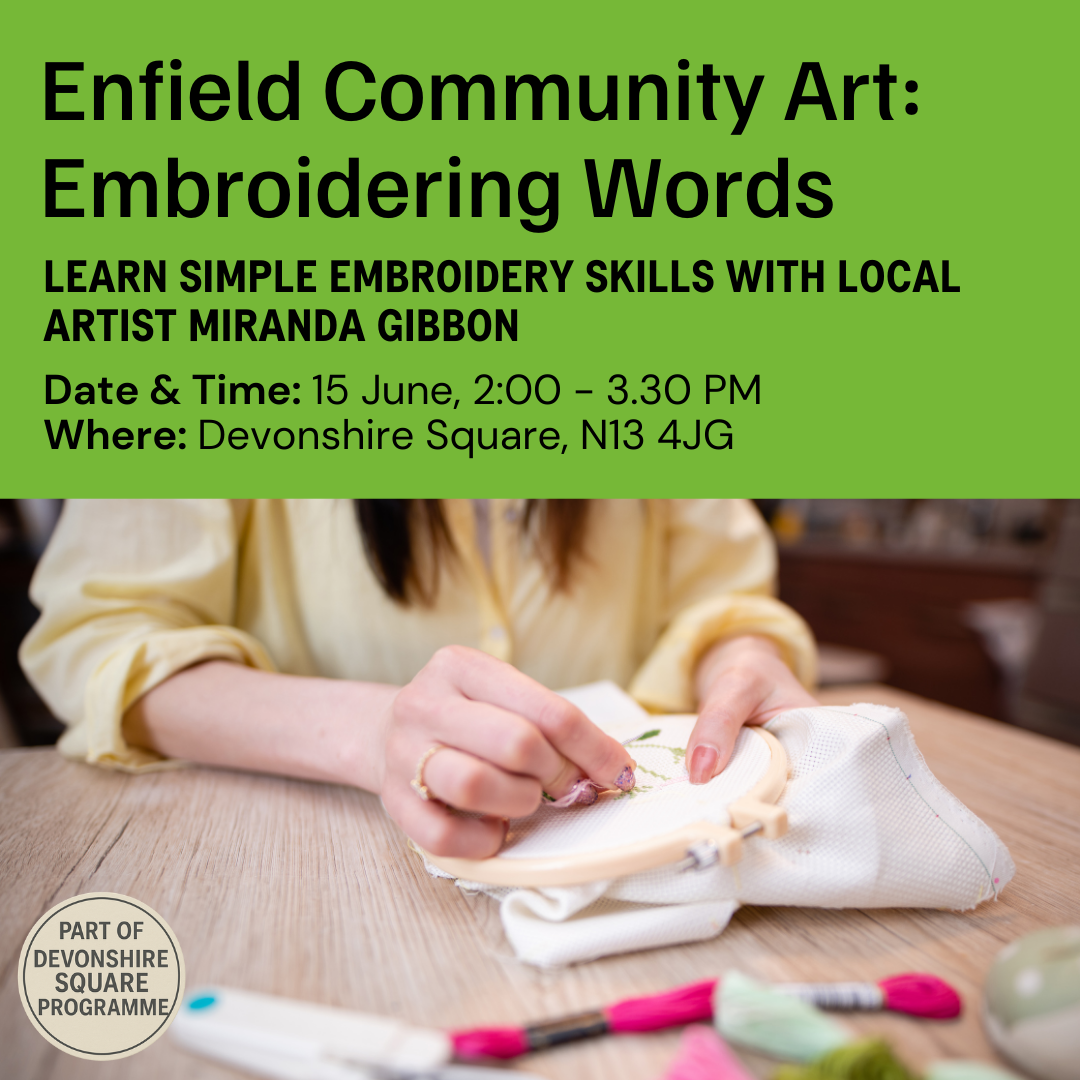 Embroidering Words Workshop 