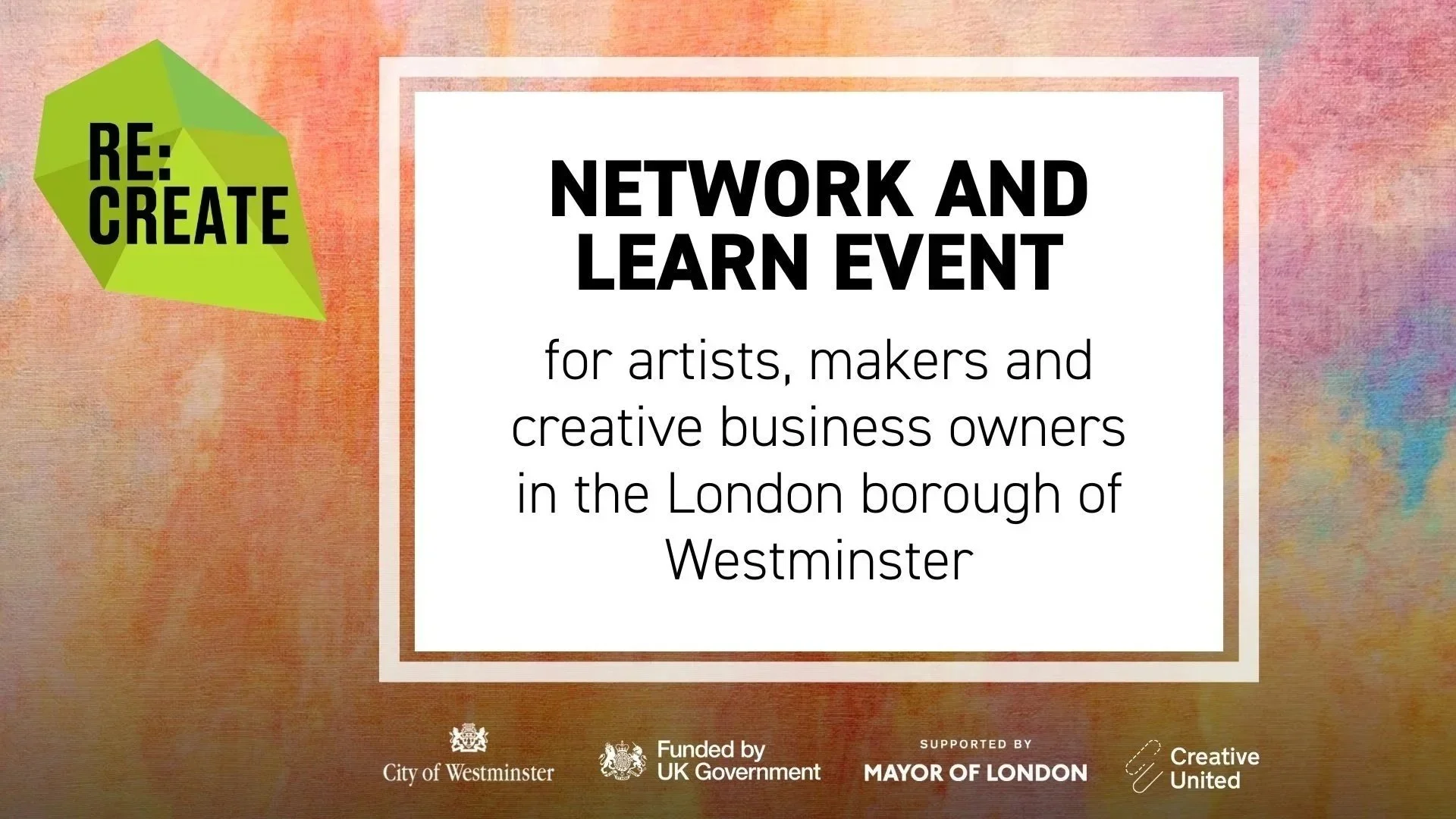 Grow Your Creative Practice at the Re:Create Network &amp; Learn Event