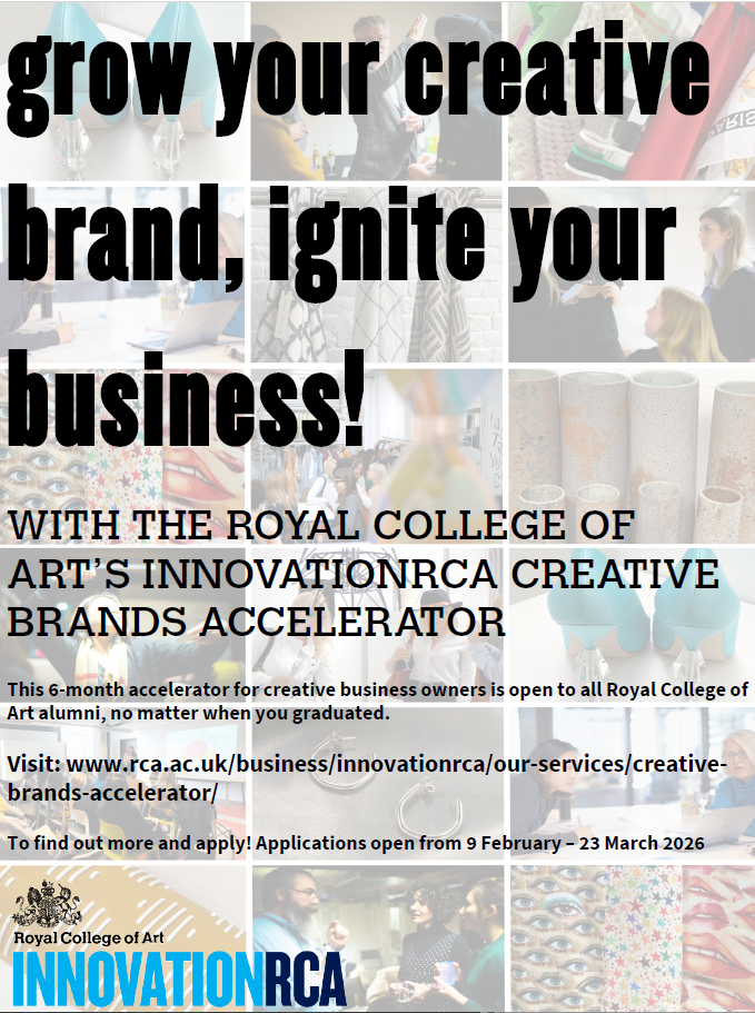 Royal College of Art - Alumni Open Call - Creative Brands Accelerator