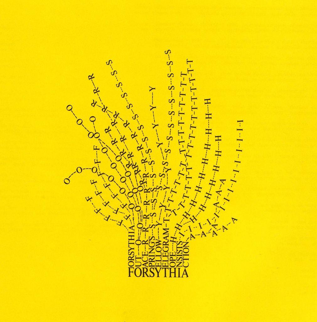 “Forsythia" (1966) Mary Ellen Solt