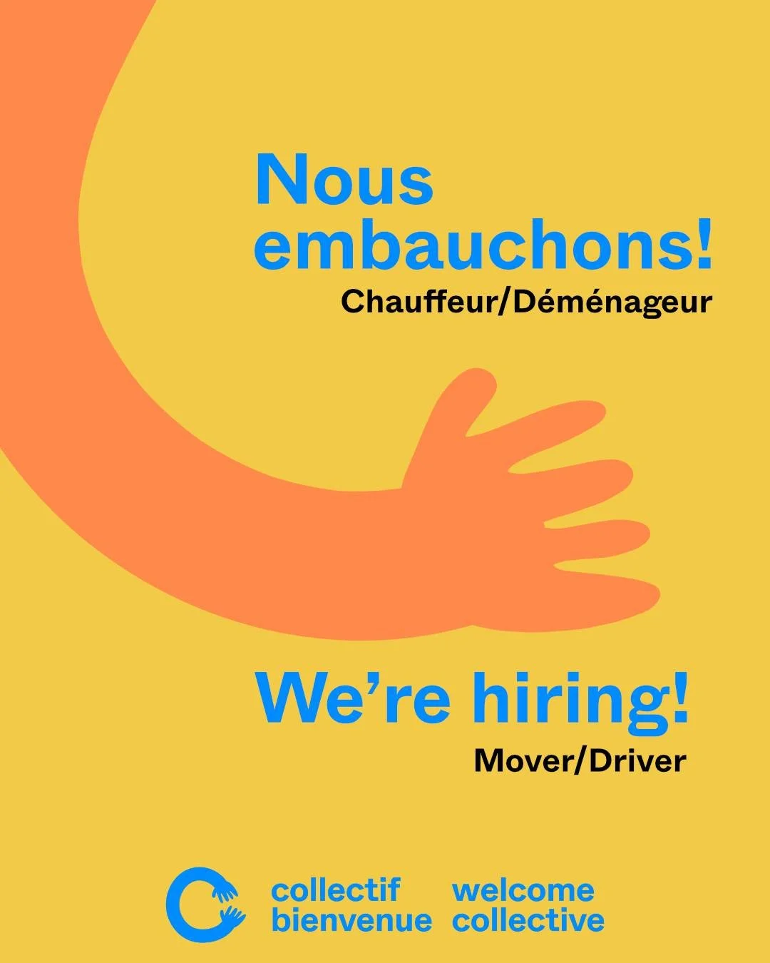 📣 🚚 Nous recrutons ! Rejoignez l'&eacute;quipe du Collectif Bienvenue en tant que chauffeur/d&eacute;m&eacute;nageur !

Le poste de chauffeur/d&eacute;m&eacute;nageur est un r&ocirc;le essentiel qui a un impact direct sur les familles nouvellement 
