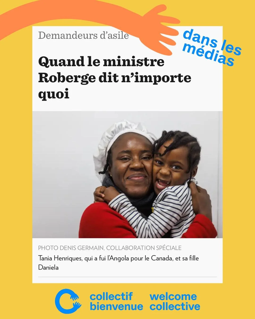 Tania a fui les pers&eacute;cutions en Angola et est arriv&eacute;e au Canada en 2023, &agrave; la recherche de s&eacute;curit&eacute; et de protection pour sa famille. Depuis, elle a d&ucirc; affronter plusieurs des obstacles auxquels les personnes 