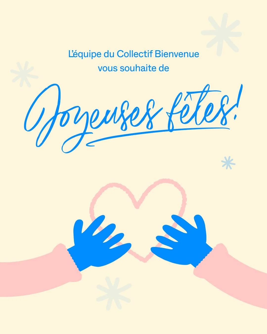 ✨ En cette p&eacute;riode des F&ecirc;tes, nos pens&eacute;es vont aux familles nouvellement arriv&eacute;es ainsi qu&rsquo;&agrave; toutes celles et ceux qui les accompagnent au quotidien.
Merci &agrave; nos b&eacute;n&eacute;voles et &agrave; notre