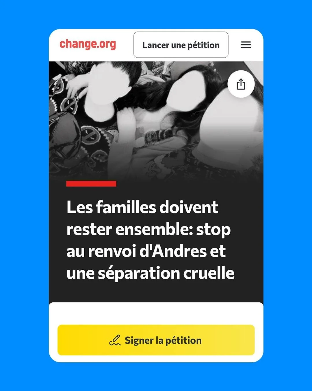 English in the comments ⤵️

Emp&ecirc;chons l&rsquo;expulsion d&rsquo;Andres le 12 mai ! 🚨

Andres a fui le Mexique en 2022 apr&egrave;s avoir servi dans l&rsquo;arm&eacute;e en combattant les cartels de drogue. Aujourd&rsquo;hui, le Canada s&rsquo;
