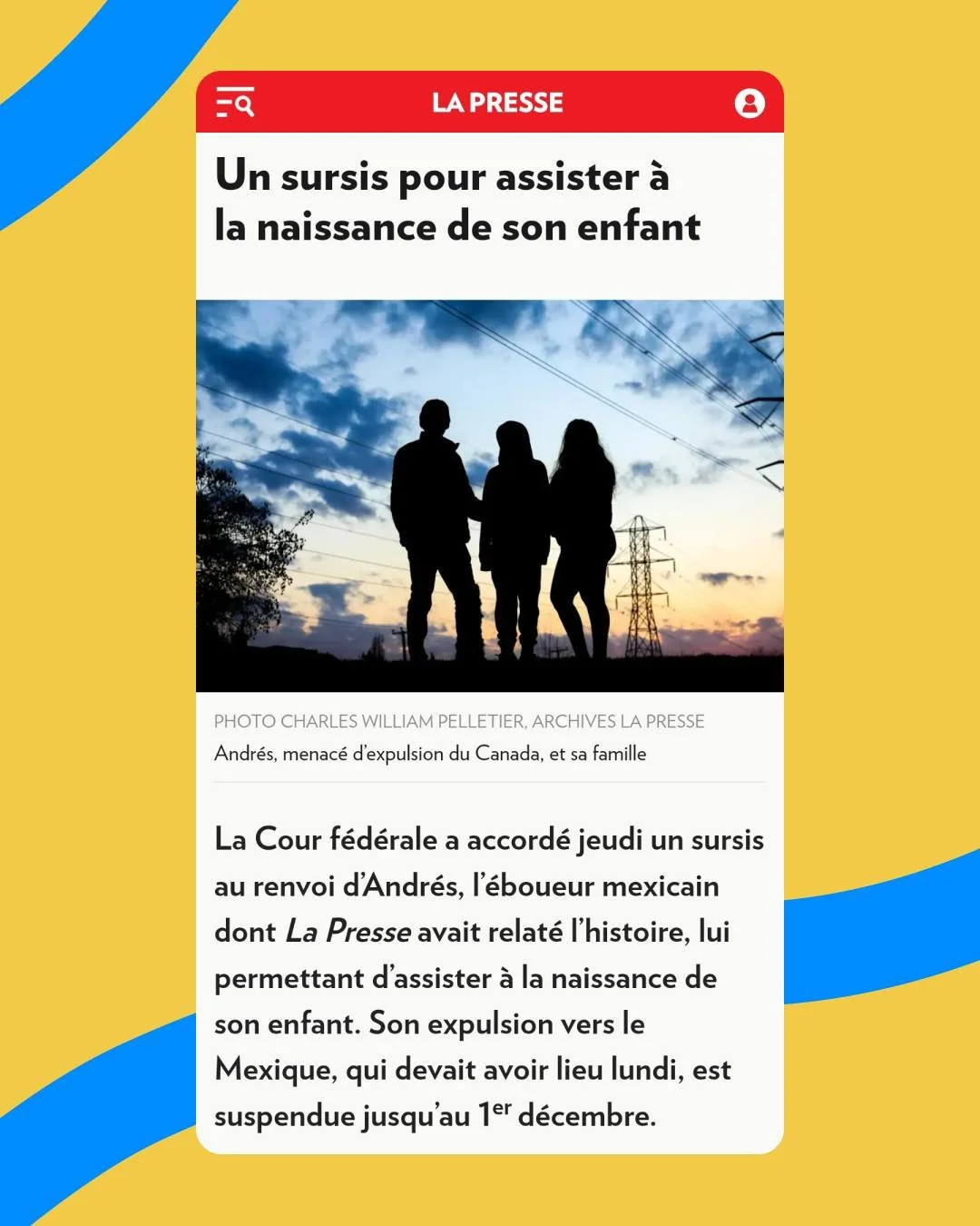 English in the comments ⤵️

⚖️ Gr&acirc;ce &agrave; une mobilisation acharn&eacute;e, le renvoi de Monsieur Andres a &eacute;t&eacute; officiellement suspendu par la Cour f&eacute;d&eacute;rale ce matin, apr&egrave;s une audience tenue hier apr&egrav
