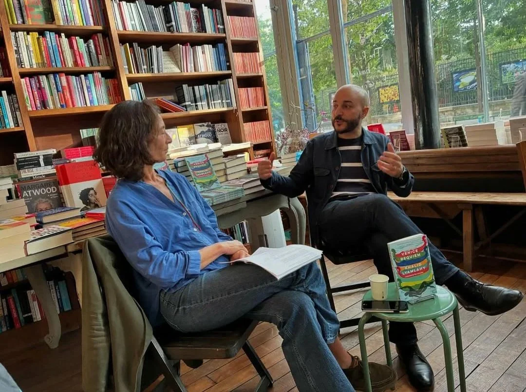 Olivia Snaije in conversation with Khalid Lyamlahy about his beautiful novel Venice Requiem translated by Ros Schwartz