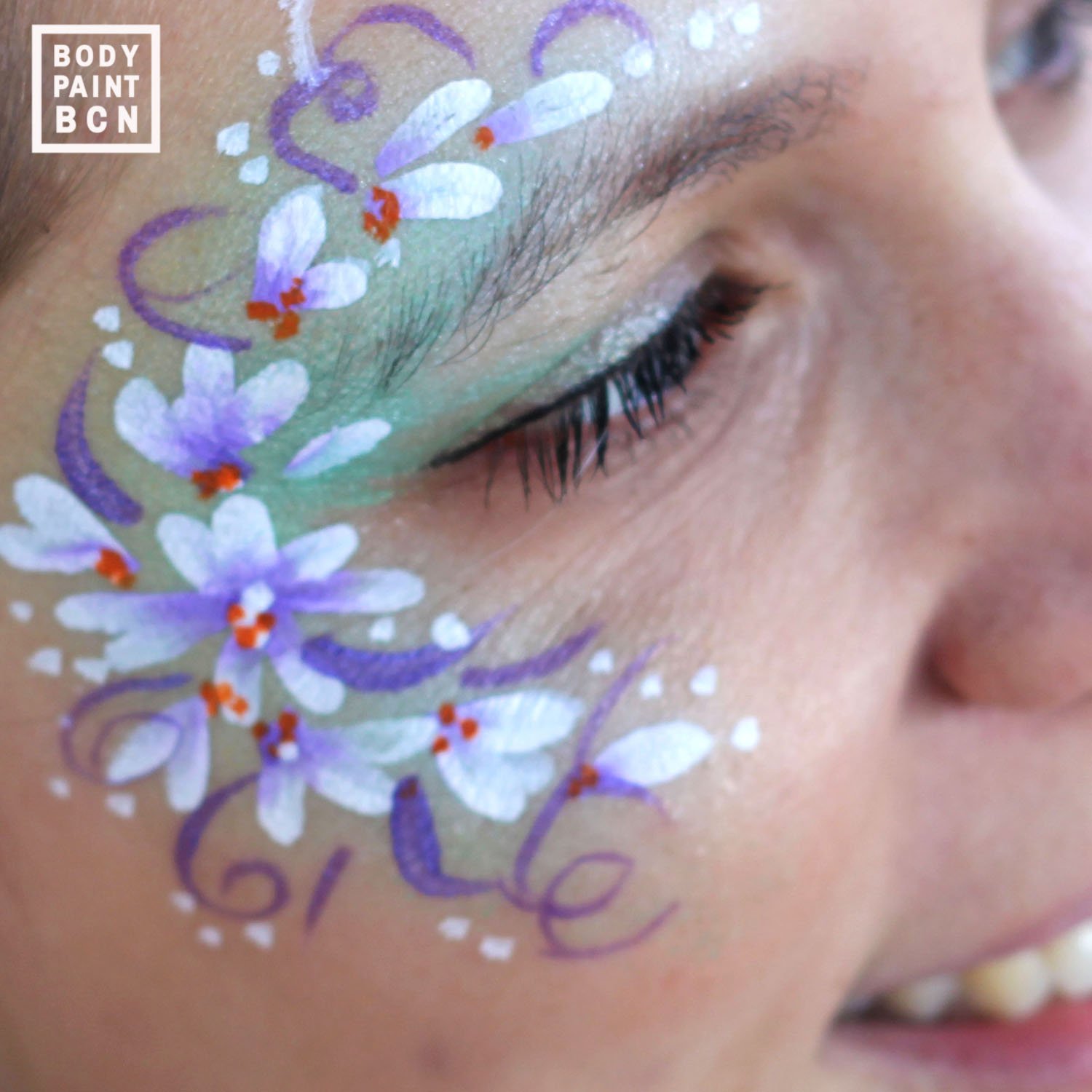 festival flowers facepainting 