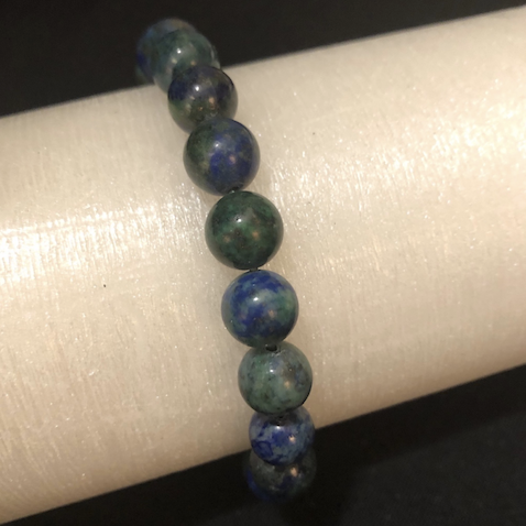 Buy Malachite Azurite Bracelet 6mm Beads Natural Stones lithotherapy, Gift  Idea Online in India - Etsy