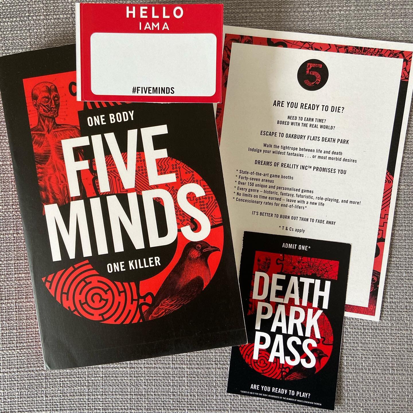 I&rsquo;m not sure which lovely person at @viper.books sent me #FiveMinds, but I&rsquo;m very grateful. Viper are on fire!