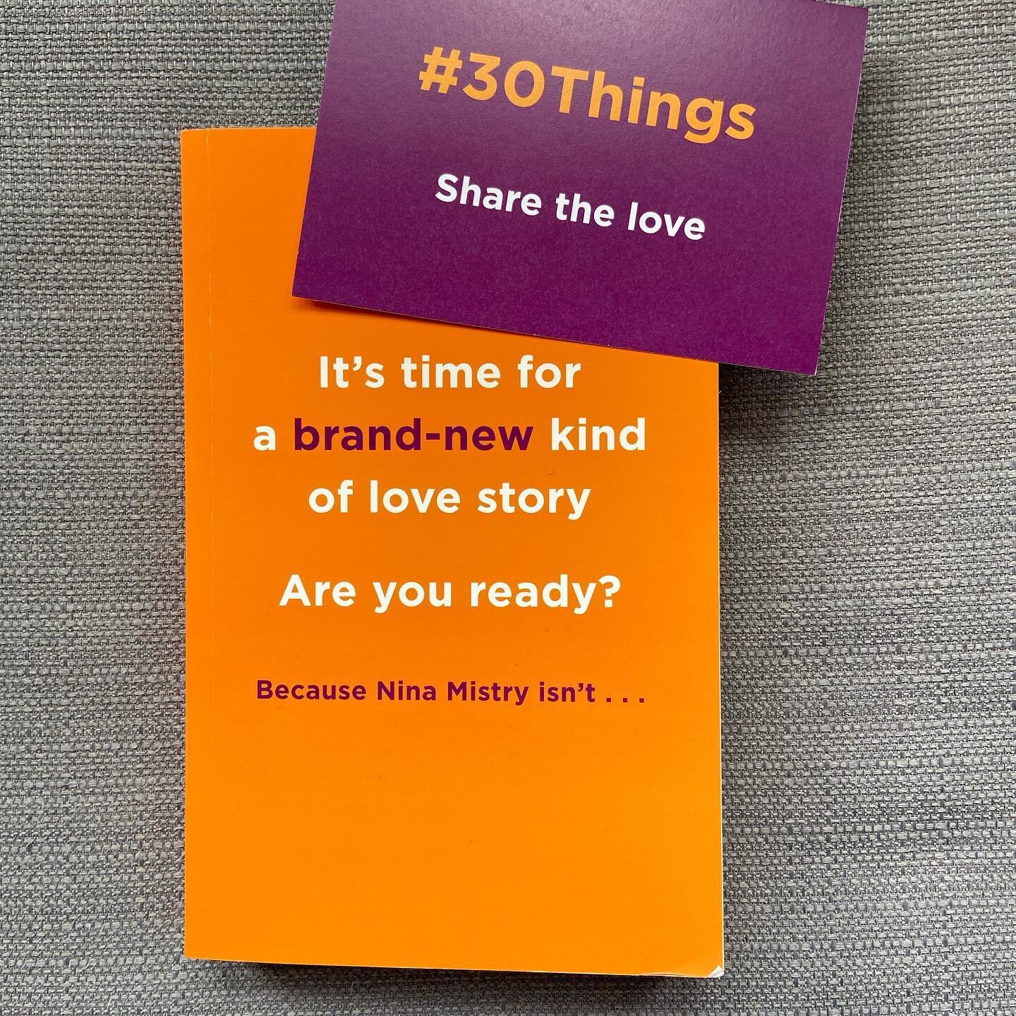 Feeling very lucky to have won an early proof of #30ThingsILoveAboutMyself by @radhikasanghani in a giveaway. Thank you to Radhika and @headlinebooks.