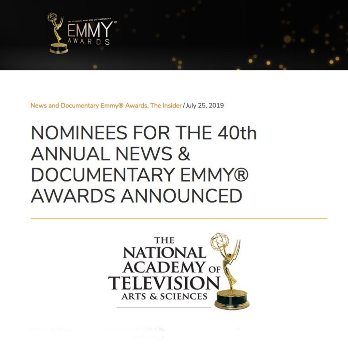 Emmy Awards will take place on September 26th, 2019!