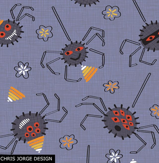 &quot;Spiders. Why does it have to be Spiders?&quot; #Spoonflower #artlicensing #illustration #patternpeople #patternobserver #printpattern #patterndesigner #fabriclove #halloween #halloween🎃  #halloween #halloween2019