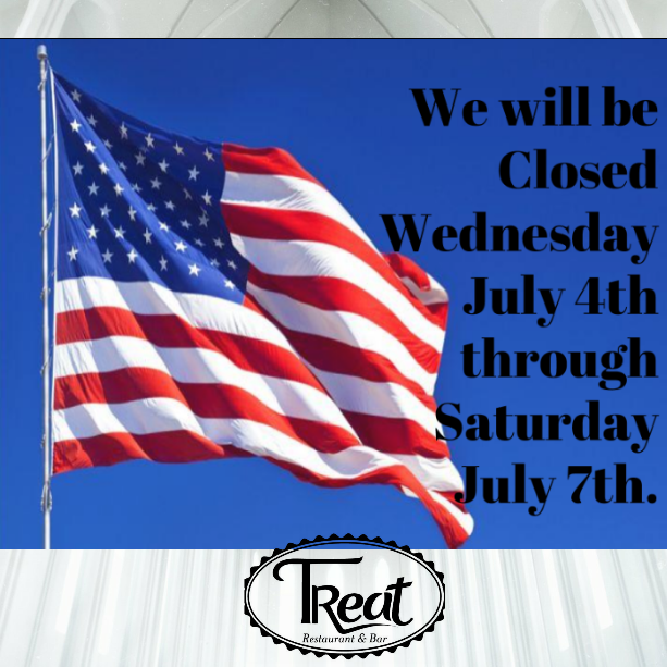 Closed July 1st - 10th for Maintenance